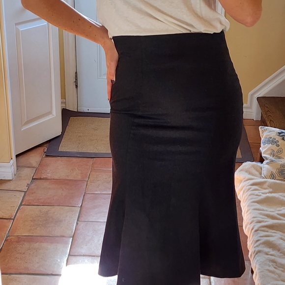 Escada charcoal gray Fluted-Hem Skirt - Picture 5 of 6